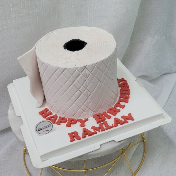 Toilet Paper Buttercream Cake