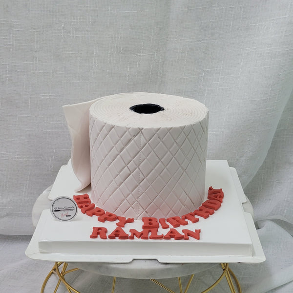 Toilet Paper Buttercream Cake