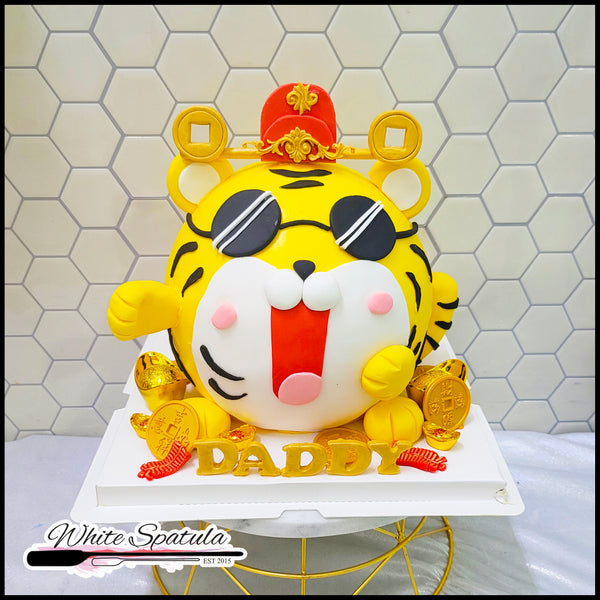 3D Fortune Tiger Buttercream Cake