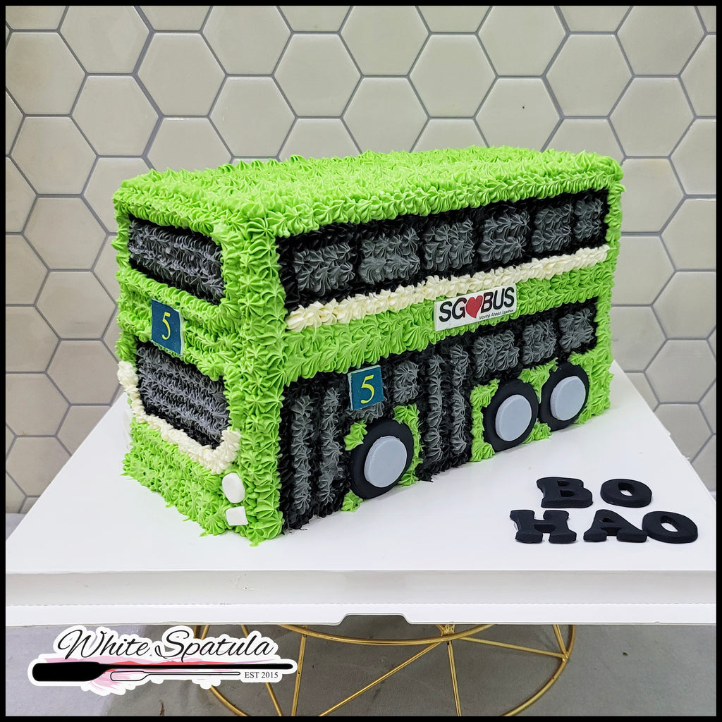 3D SG Bus Buttercream Cake