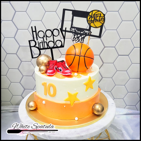 Basketball Fanatic Buttercream Cake