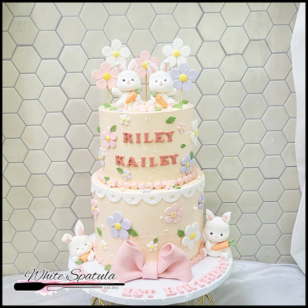 Bunny Bliss Buttercream Cake