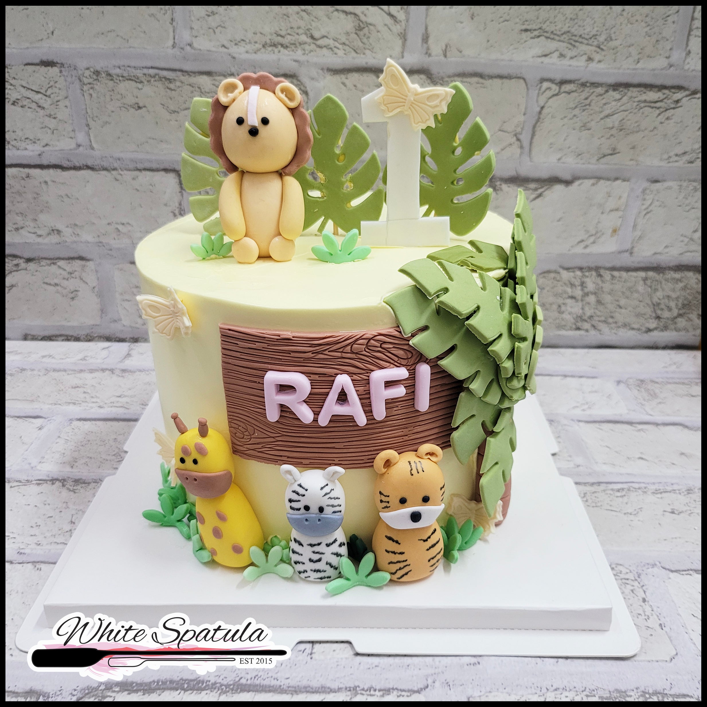 Giraffe 1-Tier Nappy Cake | Baby Boy – Nappie Cakes