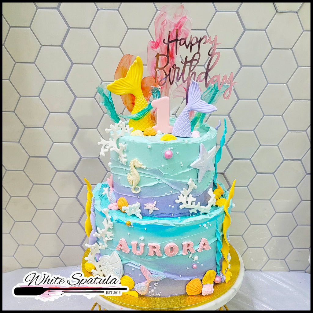 Dreamy Mermaid Buttercream Cake