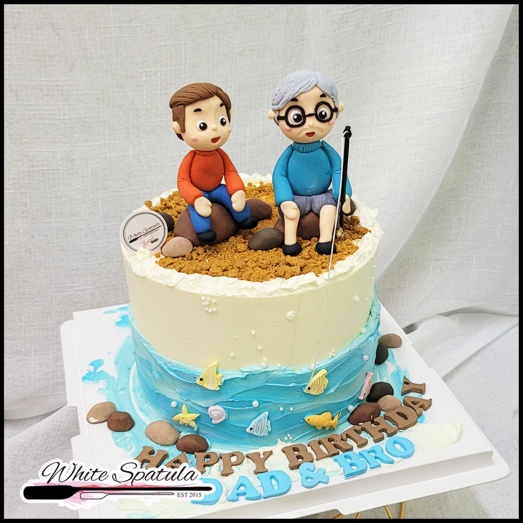 Fishing / Angler Buttercream Cake