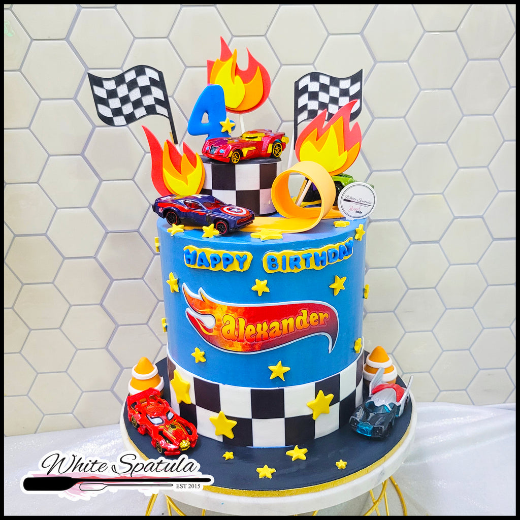 Hot Wheels Buttercream Cake