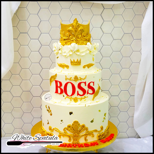 Golden King Crown Cake