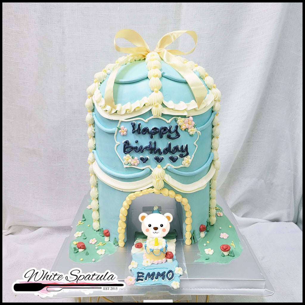 Pull Out Teddy Bear Buttercream Cake