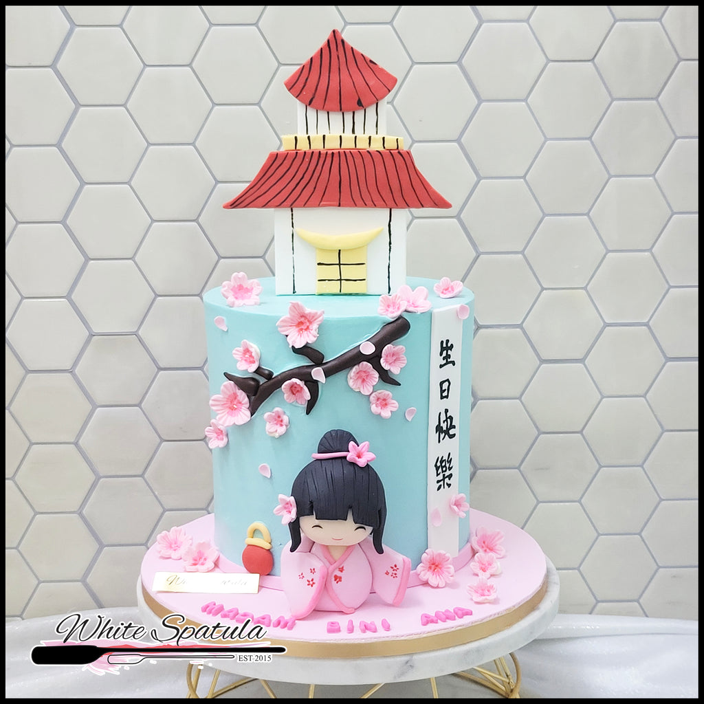 Kimono Girl Buttercream Cake