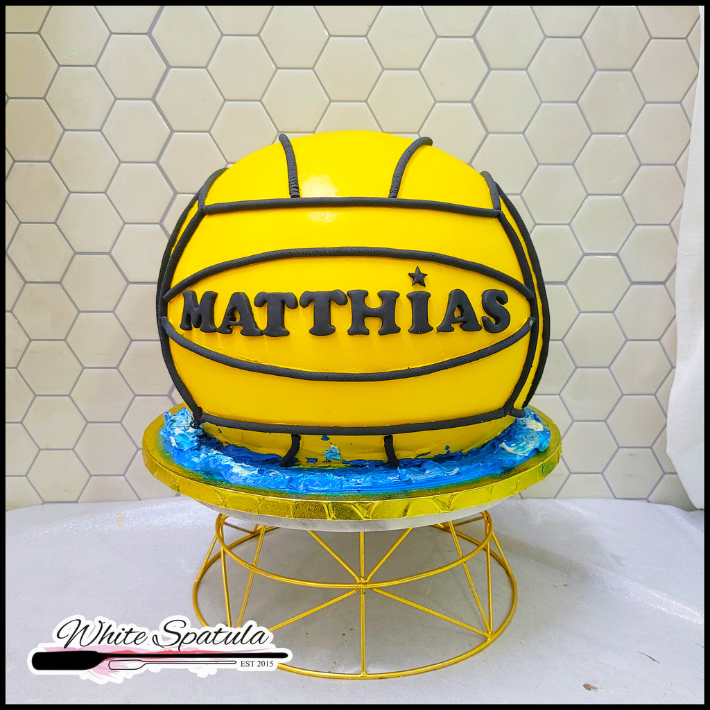 3D Waterpolo Ball Buttercream Cake