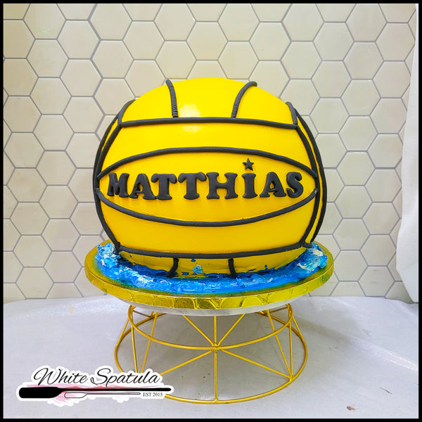 3D Waterpolo Ball Buttercream Cake