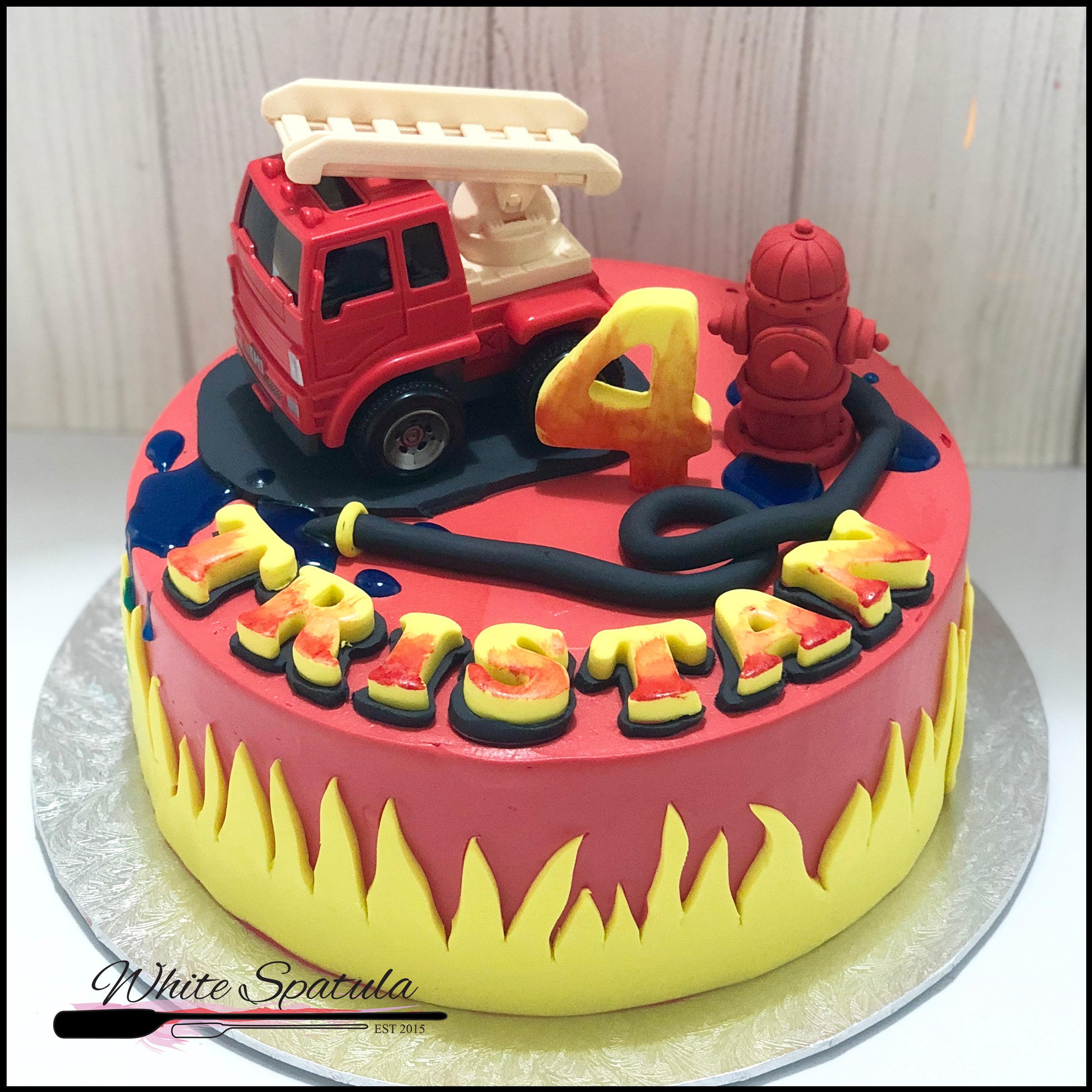 Fire Truck Cake 4
