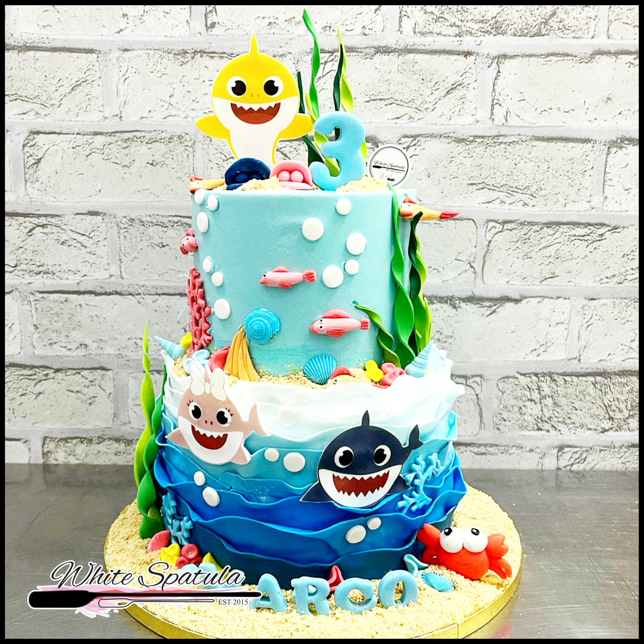 Simple Baby Shark Cake Delivery| Order Baby Shark Birthday Cake Online