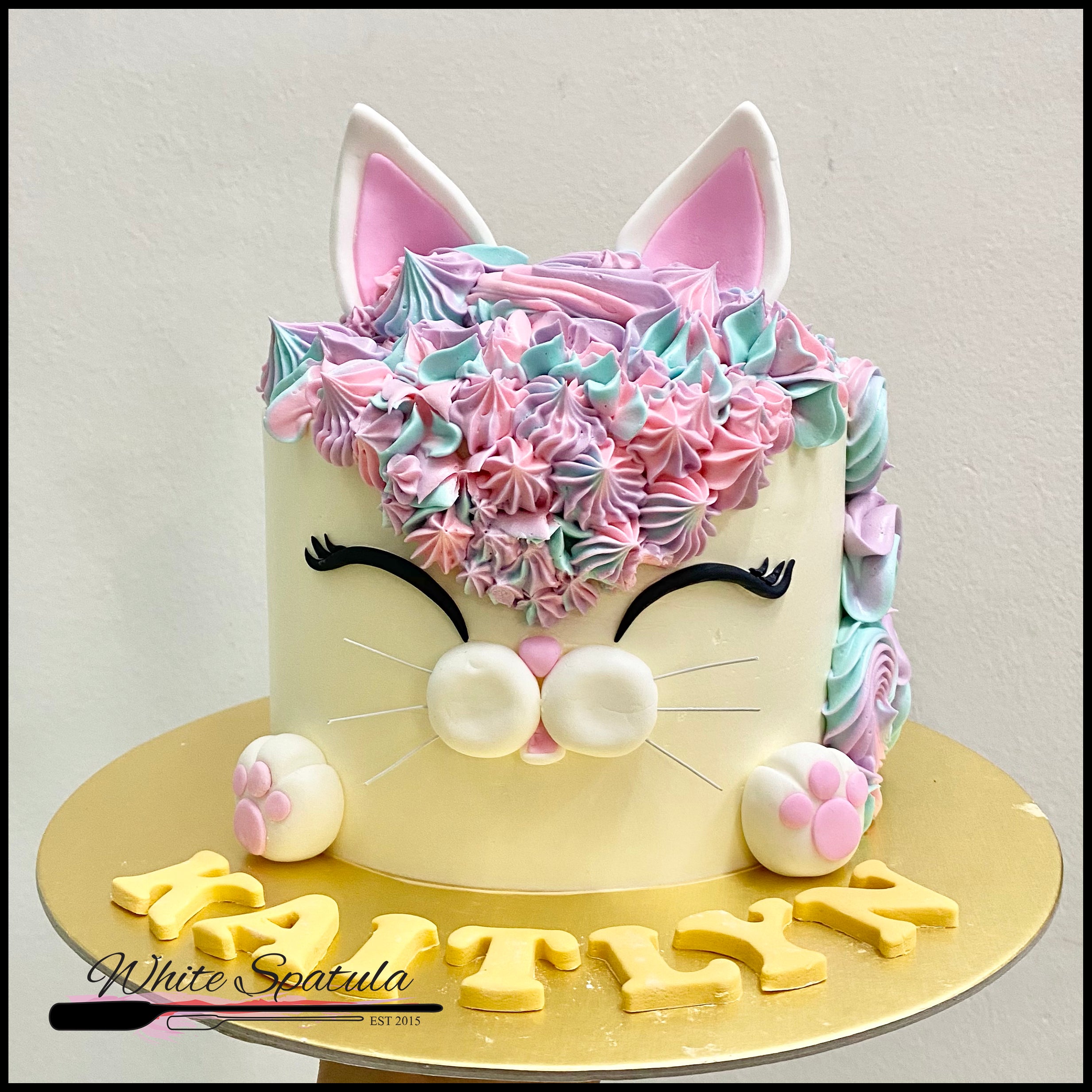2 tier Cat Birthday Cake – celticcakes.com